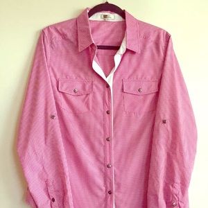 KUT from the Kloth (Large) Pink Gingham Shirt